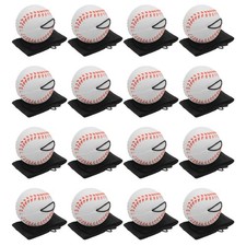 16Pcs 2.5 Inch Sports Wrist Ball, Baseball for Exercise, White