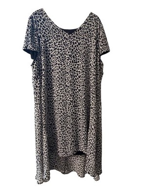 Lane Bryant Leopard Print Swing Dress Women s Plus Size 22/24 Animal Print Dress