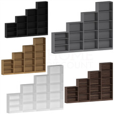 3 4 5 Tier Bookcase Display Bookshelf Shelving Storage Wooden Organiser Unit