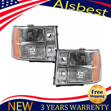 1 Pair Headlights For 2007-2013 Gmc Sierra 1500 2500hd 3500hd Headlamps Lr 1 Pair Headlights For 2007-2013 Gmc Sierra 1500 2500hd 3500hd Headlamps Lr
