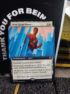 With Great Power Borderless Marvel's Spider-Man 248 Magic The Gathering 
