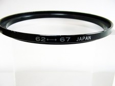 62-67 Step-Up Adapter Ring  Metal  Japan  No box  E   6.95 