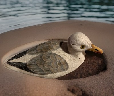 American Wildlife Collection 1987 Herring Gull By Ti Byrd Collectible