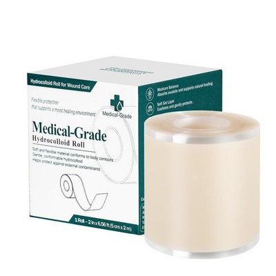 Hydrocolloid Roll for Wound Care, SelfAdhesive CuttoSize Hydrocolloid Bandage...