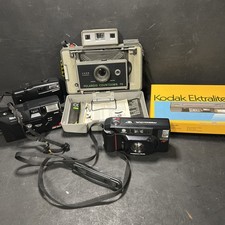 Lot Of 5 Cameras. Polaroid, Minolta, Kodak, Keystone And Ultronic. Tested