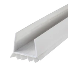 36 Inch White Vinyl Under Door Seal Weather Stripping for Energy Efficiency