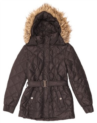 ESPRIT Womens Hooded Padded Jacket UK 10 Small Black AC10