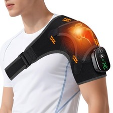 Shoulder Heating Pad with Massage, Shoulder Massager for Pain Relief