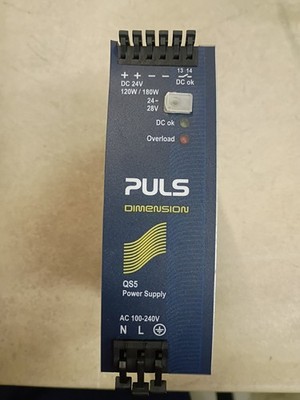 Puls QS5.241 Power Supply 120-240VAC/110-300VDC to 24-28VDC 5A
