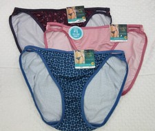 NWT set/3 VANITY FAIR ILLUMINATION STRING BIKINI 18108 COSMOS DENIM DOTS ROSEY