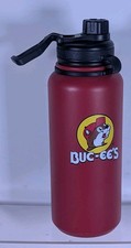Buc-ees Yukon Outfitters 32 oz Water Bottle Red Stainless