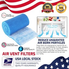 Aquarium Pond Filter Floss Pad Media Reusable 1/2" Thick, 140" x 12" Fold