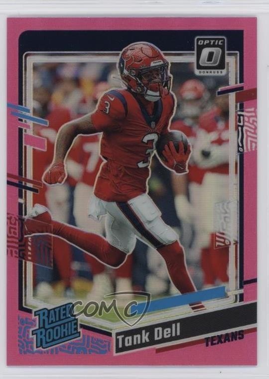 2023 Panini Donruss Optic Rated Rookie Pink Prizm Tank Dell #245 Rookie RC 0jm6