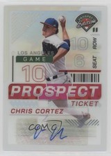 2024 Panini Prospect Edition Silver Prizm Signatures Chris Cortez #118 Auto 19l7