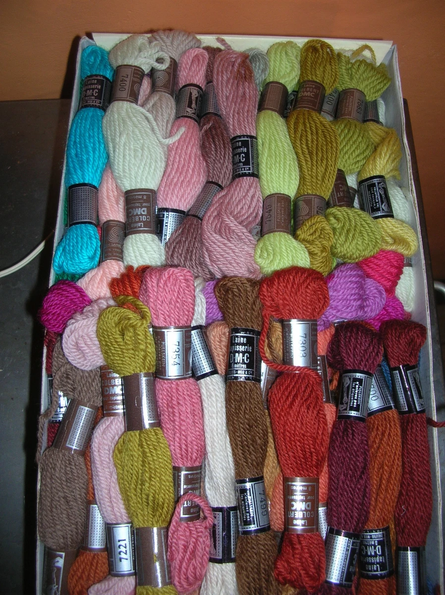 Laine Colbert DMC Pour Canevas – Réf 7604, Lot De 9, Neuve