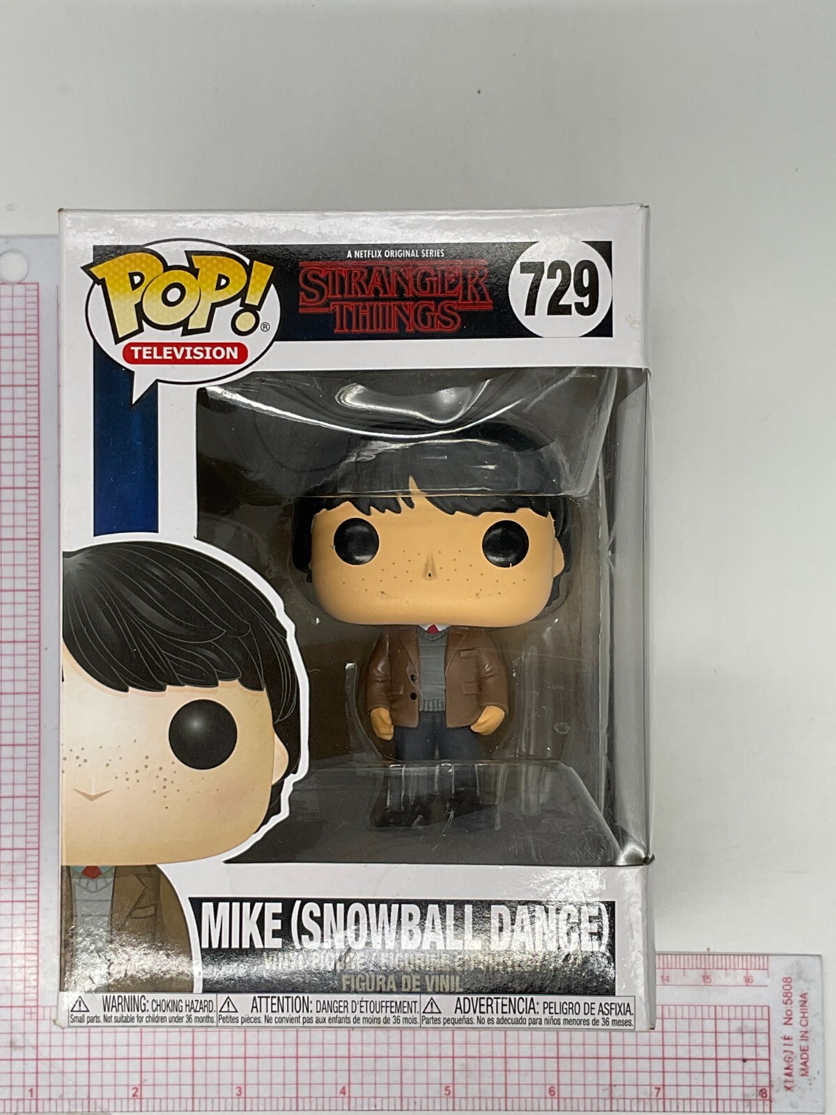 Funko Pop! Stranger Things: Mike At Snowball Dance #729 *Damaged Box See Pics C3