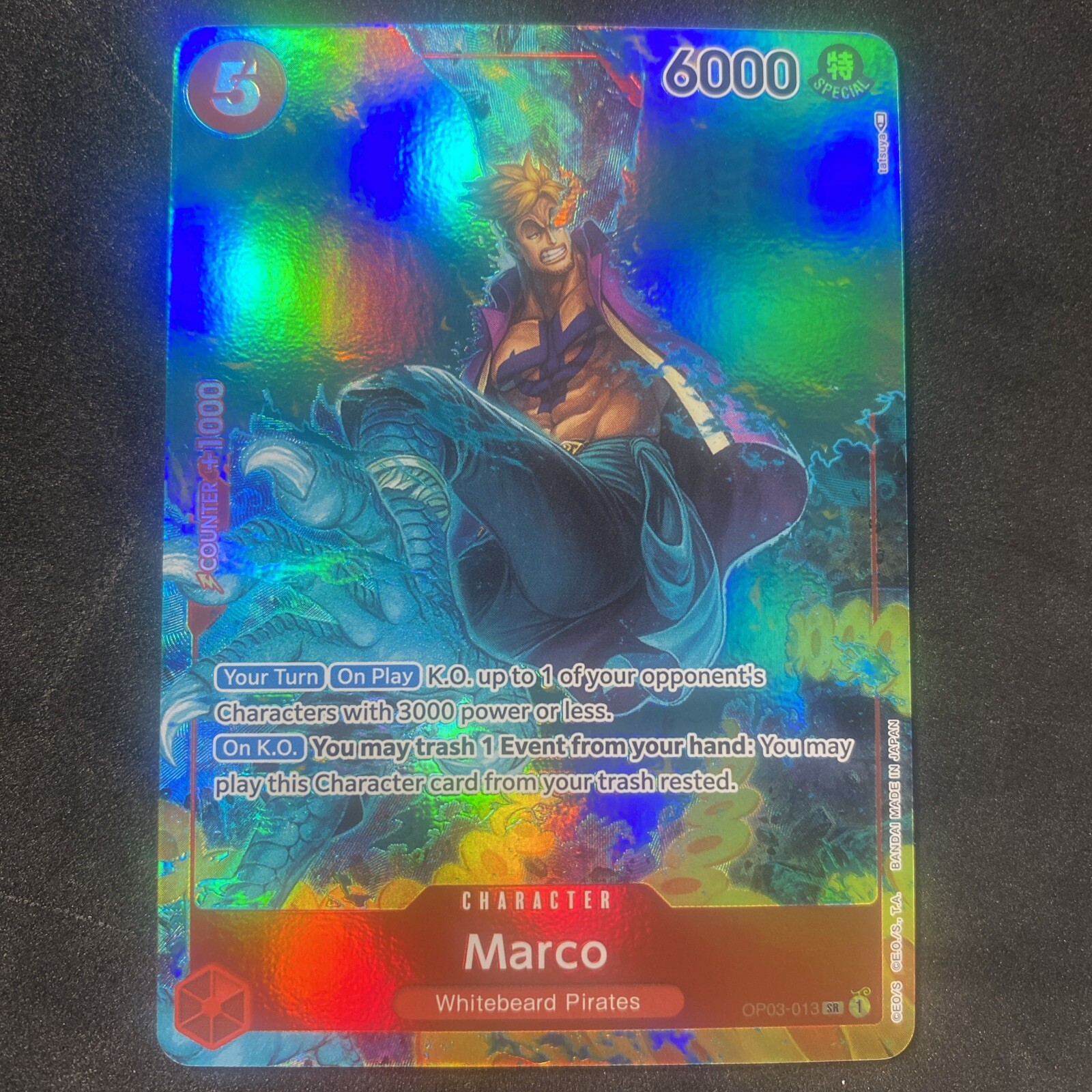 Marco OP03-013 SR Alt Art Pillars Of Strength English One Piece Card