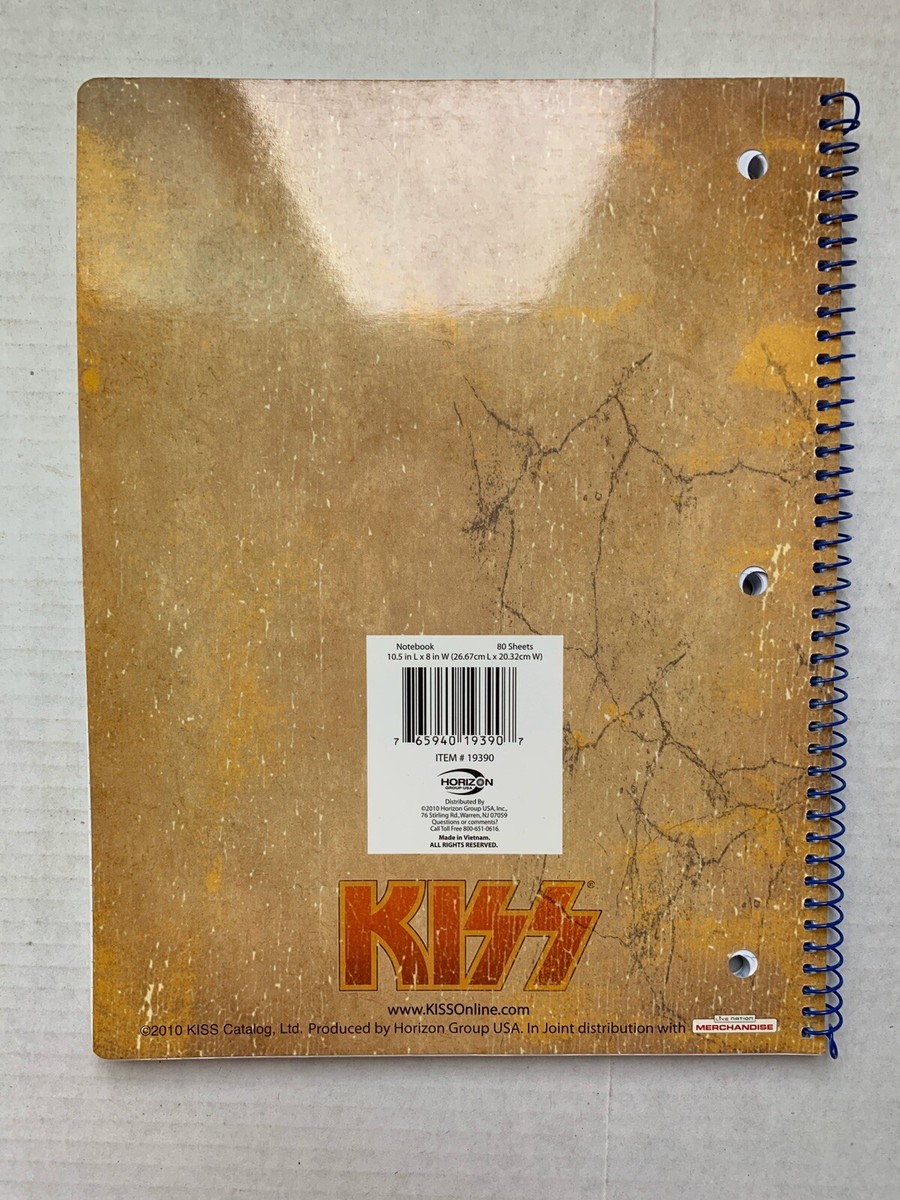 VINTAGE - KISS Spiral Notebook 2010 KISS Catalog - Simmons Frehley