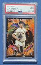 2024 Topps Finest Kyle Harrison Orange Refractor 12/15 PSA 9 RC Giants #258 Rare
