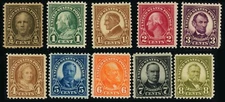 551-570 The 1922-25 Regular Postage Issue Unused Original Gum Previously Hinged