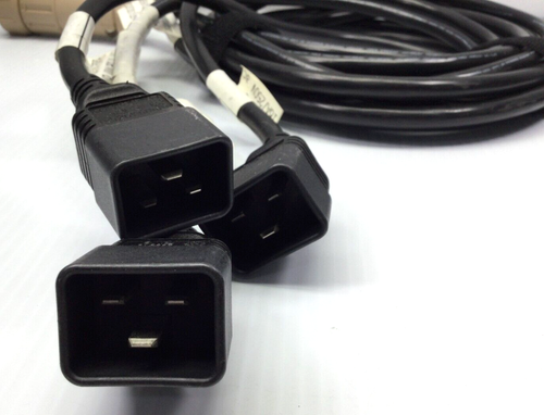 LOT OF 2 8FT IBM 39M5445 BLADE CENTER H SERIES CHASSIS 16A/250V POWER CABLE - Picture 4 of 5