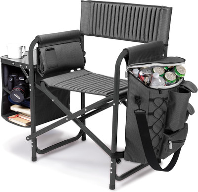 Fusion Camping Chair with Side Table and Soft Cooler, Beach Chair for Adults, La