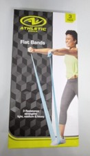 Athletic Works  Flat Bands  3 Resistance Strengths  Light, Medium, Heavy
