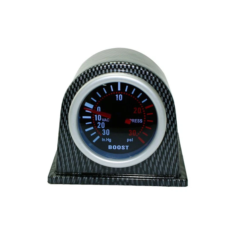 2in 52mm Turbo Boost Gauge Psi+Carbon Fiber Pod Pointer Display Meter Accessory - Image 3 of 4
