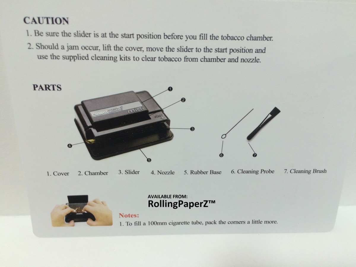 POWERMATIC MINI Cigarette Injector Machine Makes Regular and 100mm Size