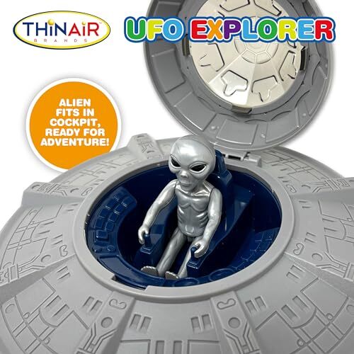 UFO Spaceship Space Toy, Kids Spaceship Playset with Two Aliens
