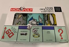 Monopoly Board Game Odd Sox Funny Crew Socks ...