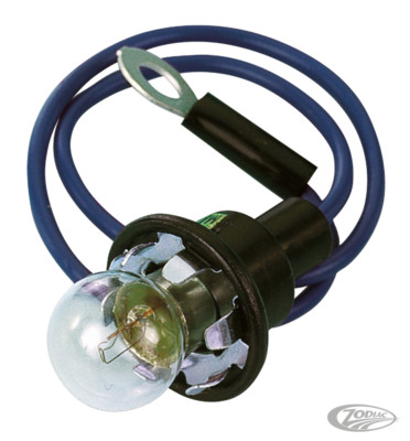 Harley Davidson Tacho Metall Licht Sockel OEM FLH Style (Ref: 71151-70) One Wire