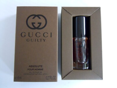 Gucci Guilty Absolute pour Homme 8ml Eau de Parfum EDP Taschenspray Neu
