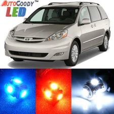 19 x Premium Xenon White LED Lights Interior Package Kit for Toyota Sienna 04-10