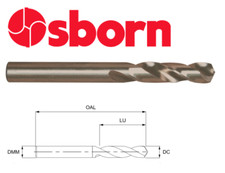 Image of 3.5mm COBALT STUB DRILL BIT HEAVY DUTY HSSCo8 EUROPA TOOL OSBORN 8205020350 P31