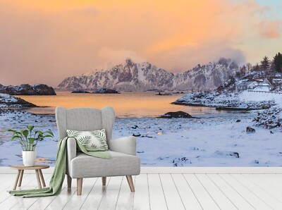 3D Schneeberg Landschaft C8301 Tapete Wandbild Fototapete Marco Carmassi Amy
