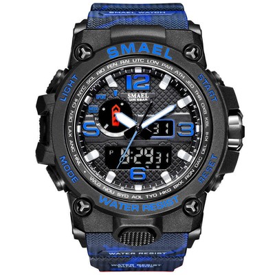 Men's Luminous Sports Watch with Anti-Fall Design and 50m Waterproof Feature