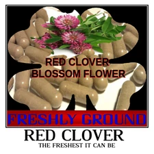 RED CLOVER BLOSSOMS Fresh Ground The Freshest It Can Be 100 Vegetable Capsules