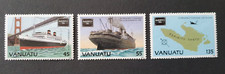 1986 VANUATU SET AMERIPEX NAVI BARCHE TRAGHETTO MAPPA VF MNH