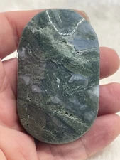 80g Moss Agate Palm Stone Crystal Gemstone Healing Natural Gift