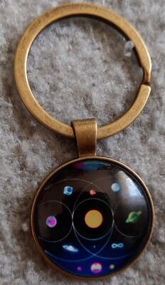 Coldplay: Music Of The Spheres Schlüsselring (goldfarben)