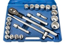 Steckschlüsselsatz 22 tlg. 3/4" metrisch 6-kant