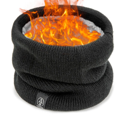 Unisex Schlauchschal Halstuch Halswärmer Fleece Warm Winter Loop Schlauchtuch `