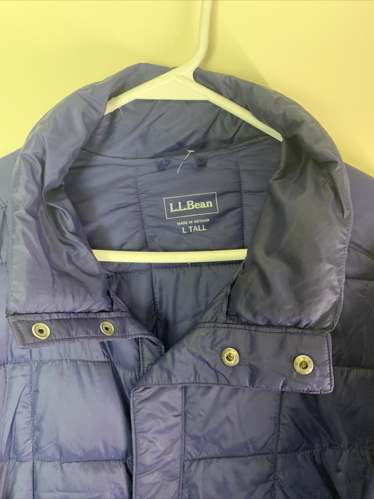Gilet Réversible LL Bean Homme Taille L - Duvet D'Oie Noir - Idéal Randonnée