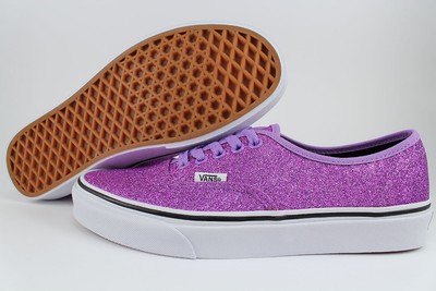 glitter vans purple