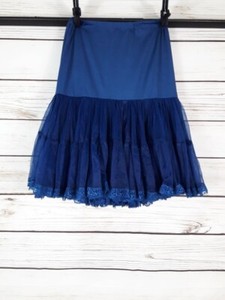 Miri New York Tulle Skirt or Underskirt Size M Blue Elastic Waist Stretch Dance