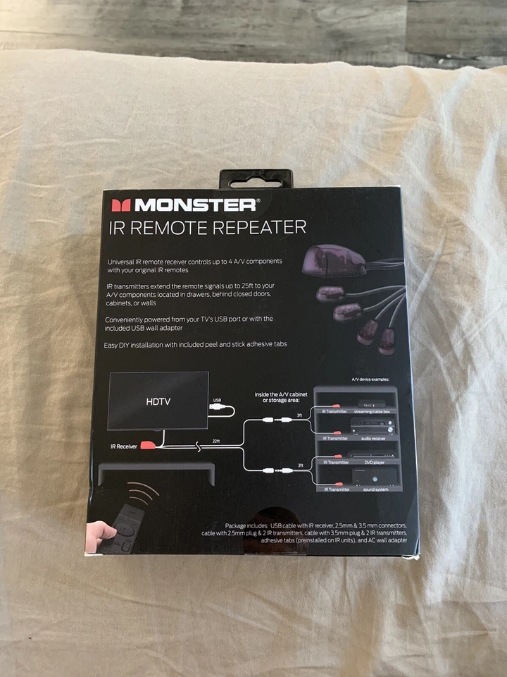 Monster IR Remote Repeater Universal IR Remote New In Box - Image 2 of 4