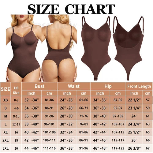 Body para mujer espalda baja control abdomen sin costuras espalda sin espalda modelador calzoncillos top - Imagen 40 de 44