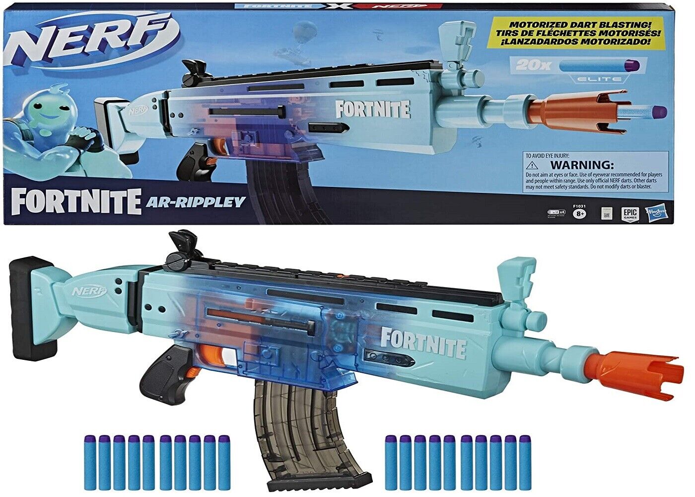 Lançador Nerf Fortnite Metralhadora Scar Ar Rippley - Hasbro em Promoção é  no Buscapé