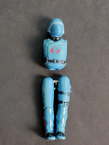 Vintage GI Joe COBRA COMMANDER v 1.5 Chest Legs Head Figure 1983